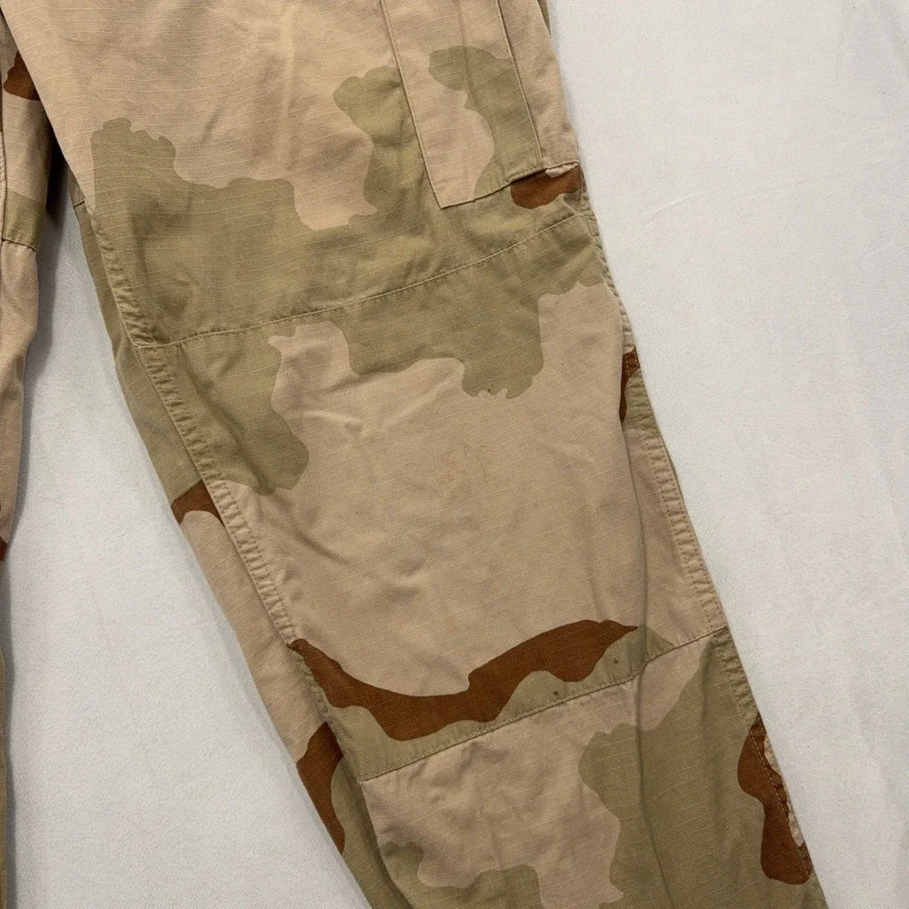 Military Cargo Pants Desert Camouflage Combat Ripstop Trousers Tan Men XL Long